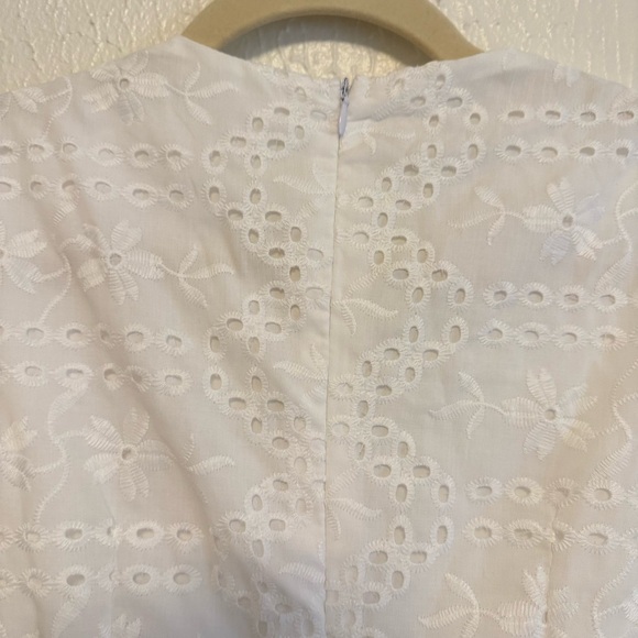 Never Worn Elegant White Eyelet Dress - Picture 11 of 14